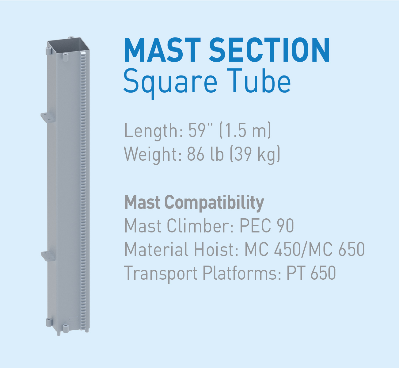 Alba Mast Compatibility Cross Reference Spec Sheet