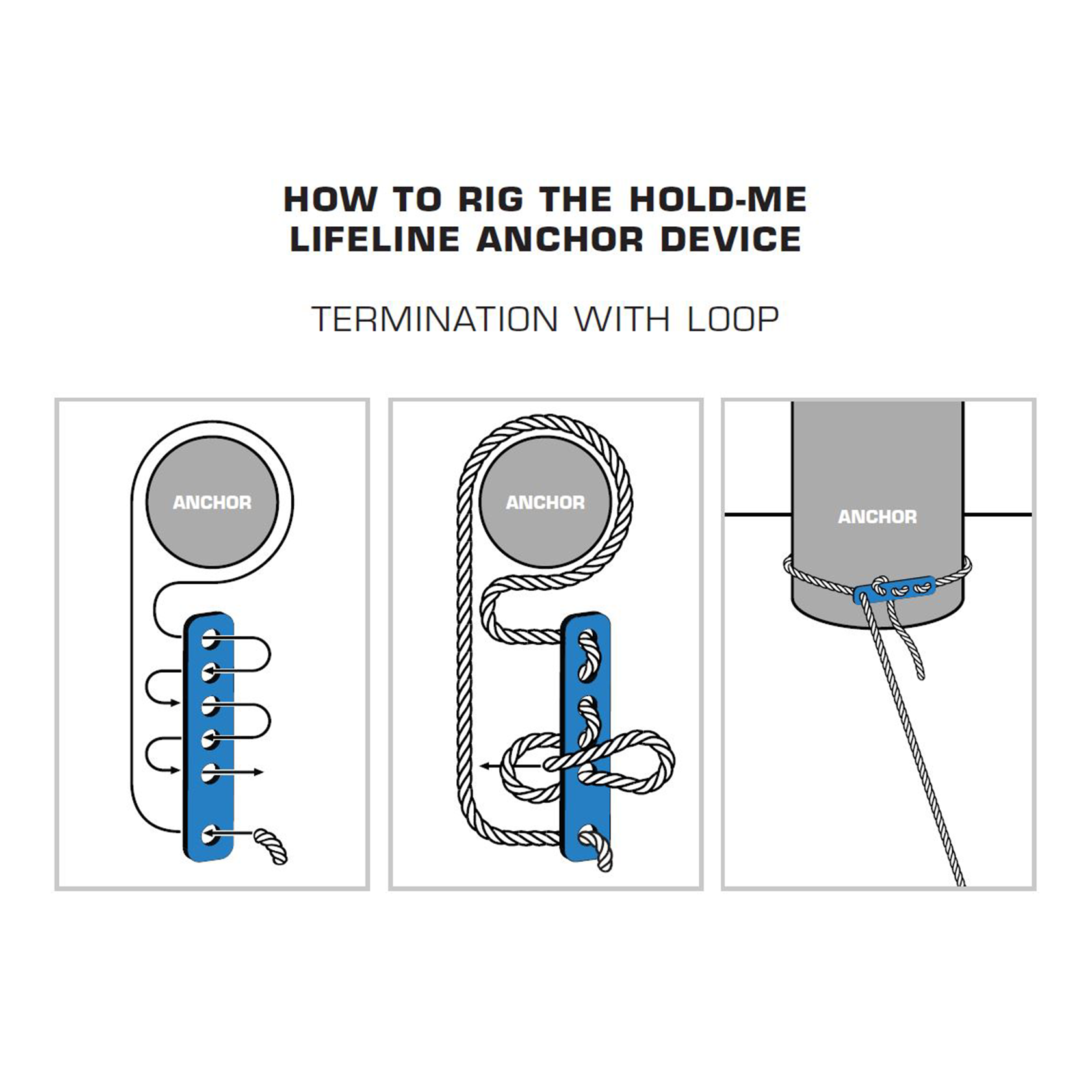 HOLD-ME Lifeline Anchor Instructions