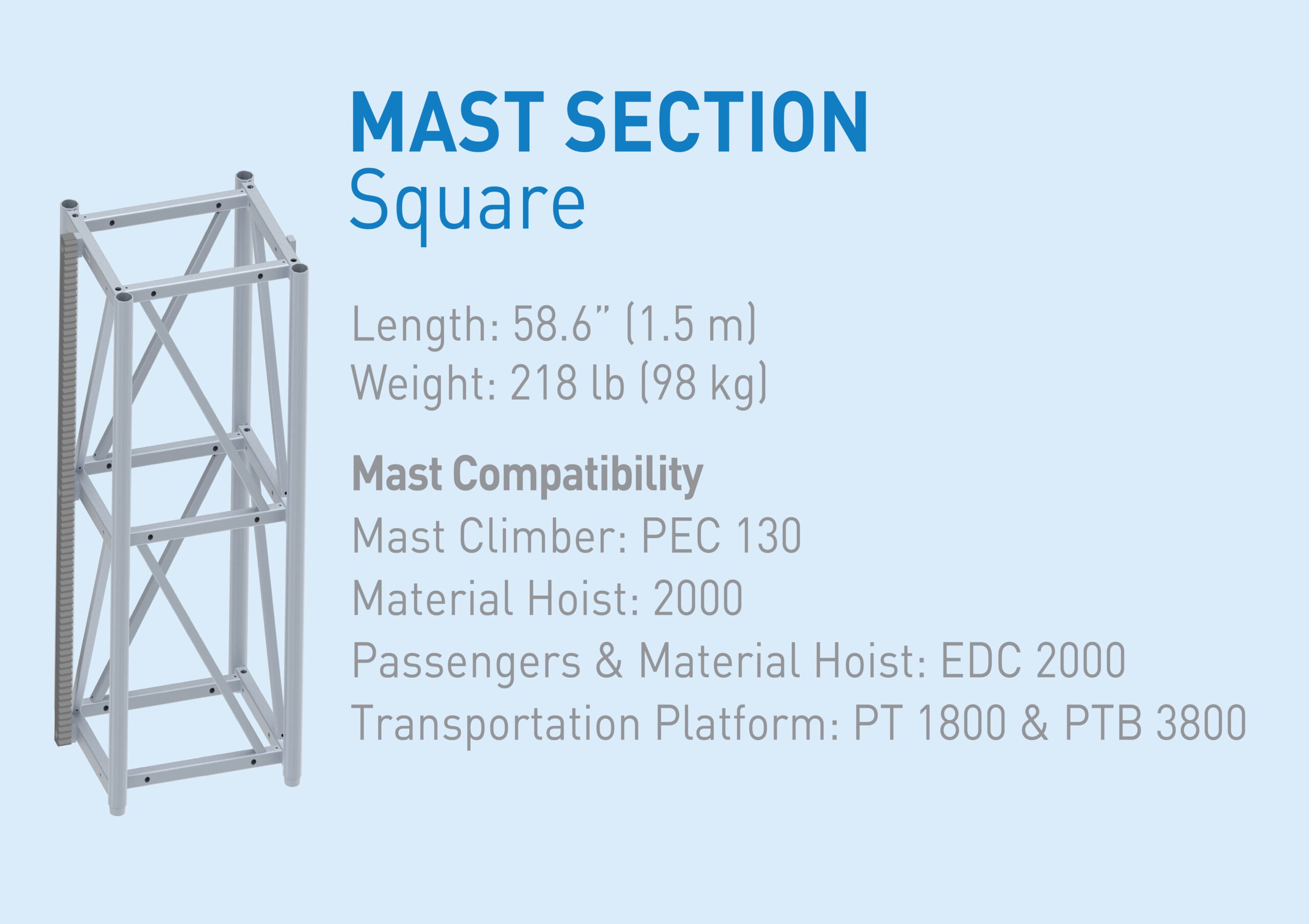 Alba Mast Compatibility Cross Reference Spec Sheet